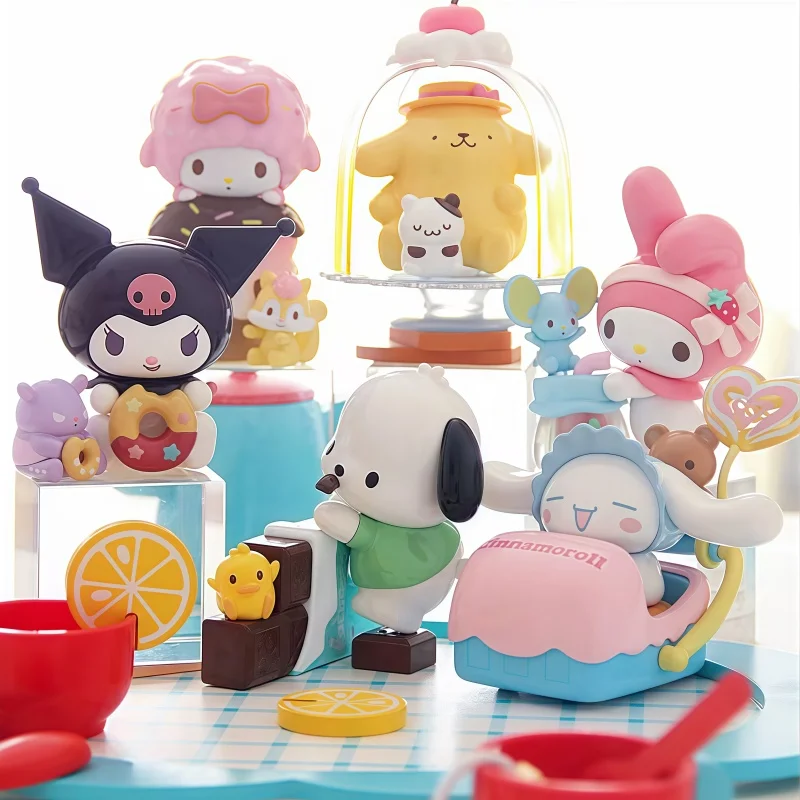 

Sanrio Figure Blind Box Cinnamoroll Cartoon Anime Model Kuromi Doll Hello Kitty Action Figure Melody Kids Toy Girl Birthday Gift