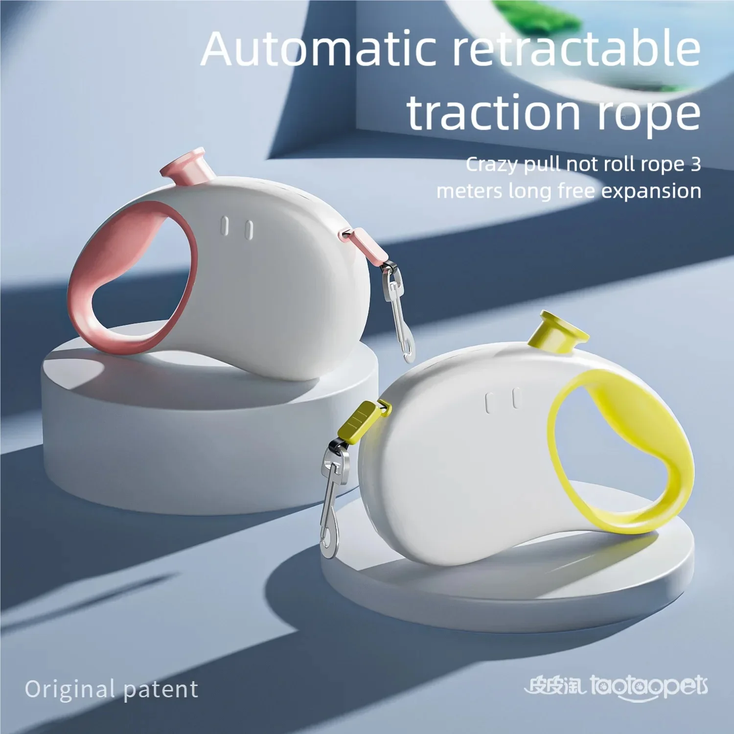 

Telescopic towing rope automatically pulls out dogs, chains, reflective pets at night Traction dog leash
