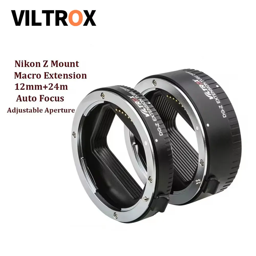 Viltrox DG-Z Nikon Z Auto Focus AF Macro Extension Tube Lens Adapter for Nikon Z mount Camera Lens Z6 II Z7 Z50 Z7 II Z5 Z9 Zfc