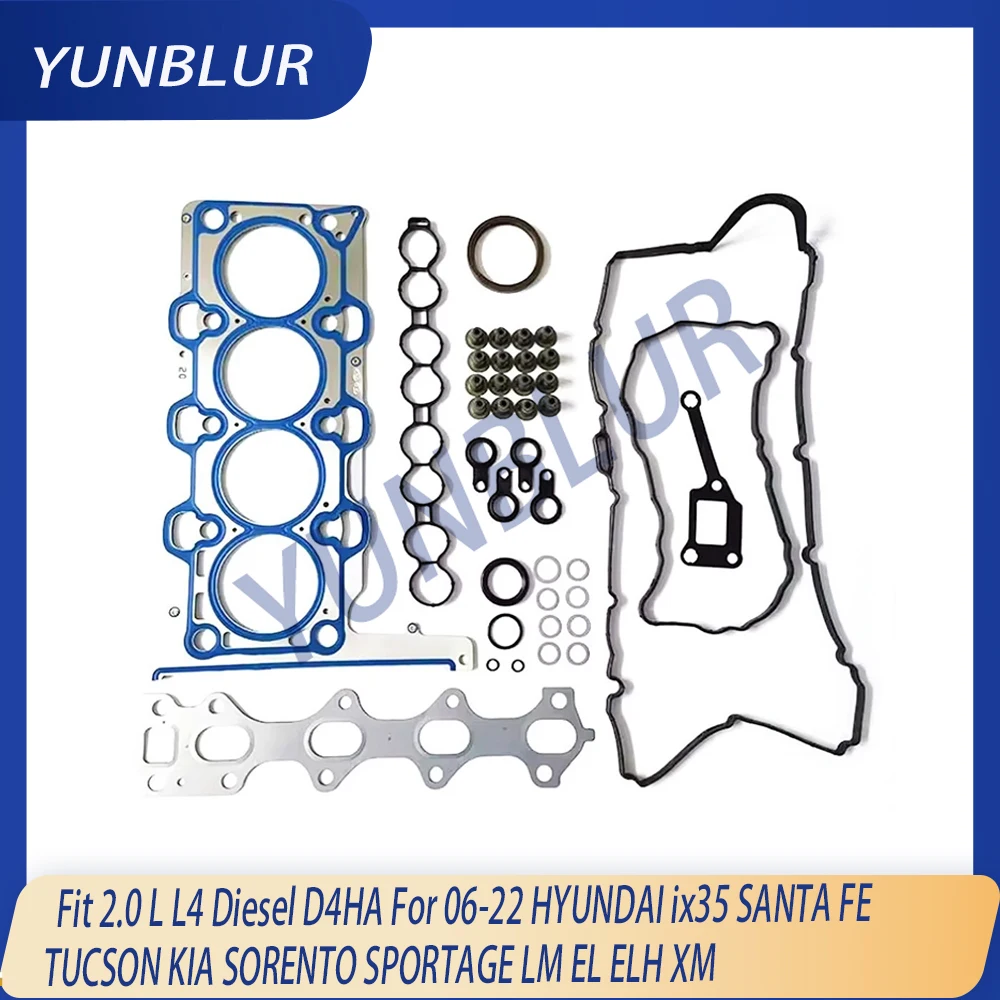 

Engine Parts Full Gasket Set Fit 2.0 L L4 Diesel D4HA For 06-22 HYUNDAI ix35 SANTA FE TUCSON KIA SORENTO SPORTAGE LM EL ELH XM