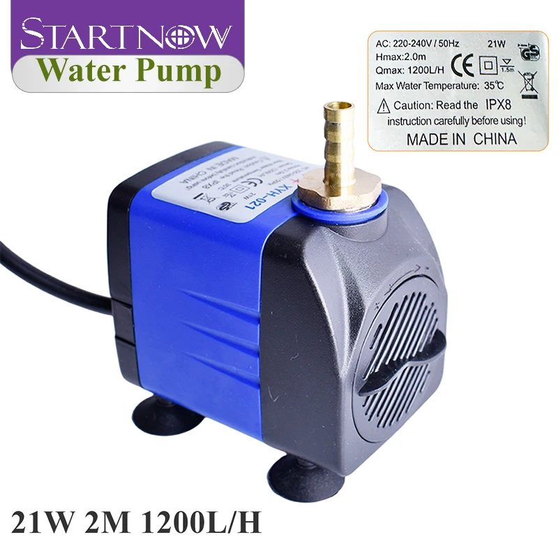 Startnow 21W Submersible Water Pump, 1200L/H Flow Rate, 2M Lift, 220V Multifunctional Energy Saving Circulation Pump