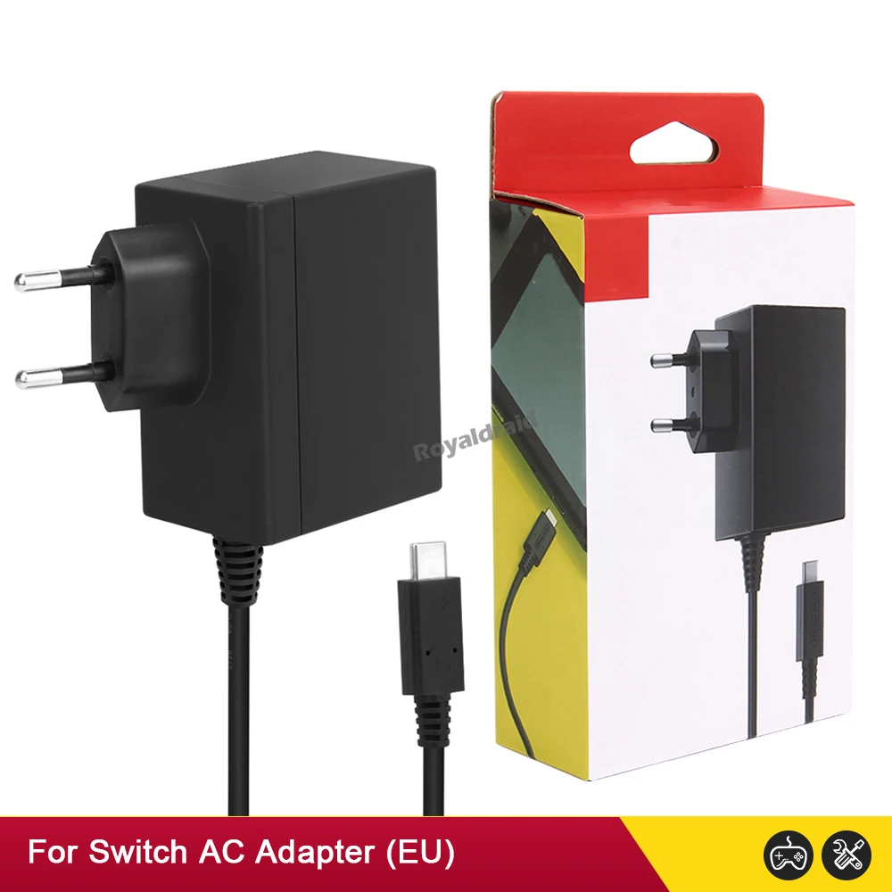 100-240V EU/US Plug AC Adapter Oplader voor Nintend Schakelaar Muur Opladen USB Type C Voeding voor NS Schakelaar OLED Lite w Pakket