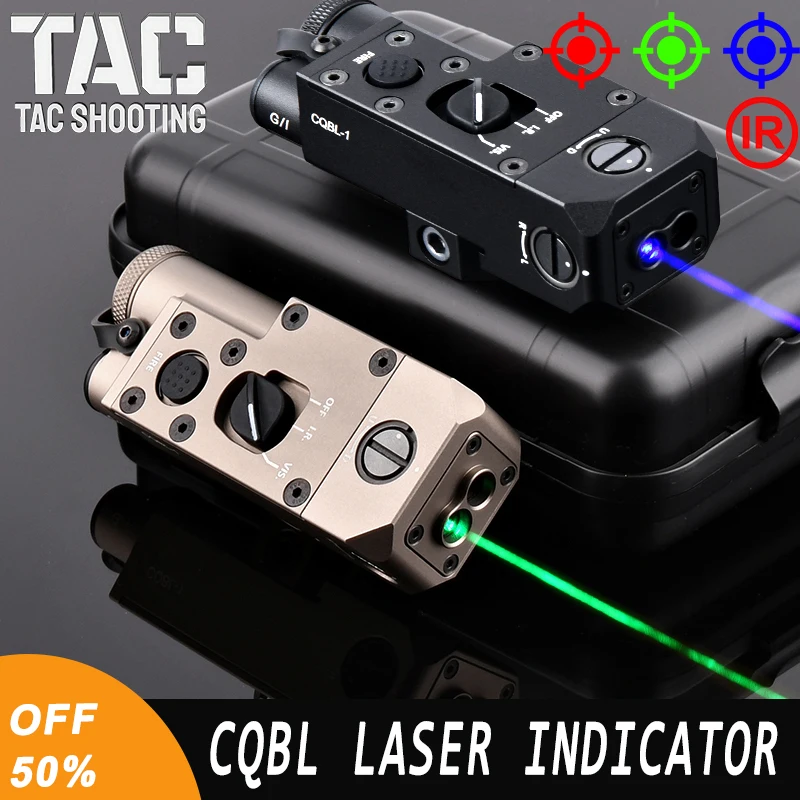 

WADSN Tactical Metal CQBL-1 Red Green Blue Dot IR Laser CQBL Scout Lndicator Hunting Weapon Flashlight Fit 20MM Picatinny Rail