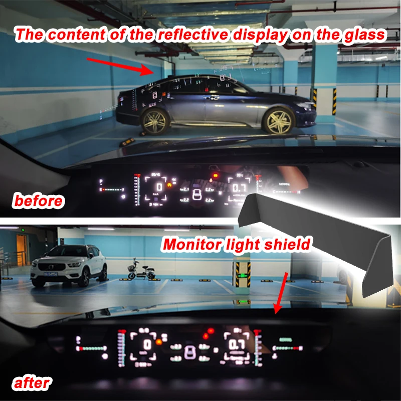 

1pc for Changan Eado Plus 2025 2026 Premium Lamore A05 Monitor Light Shield