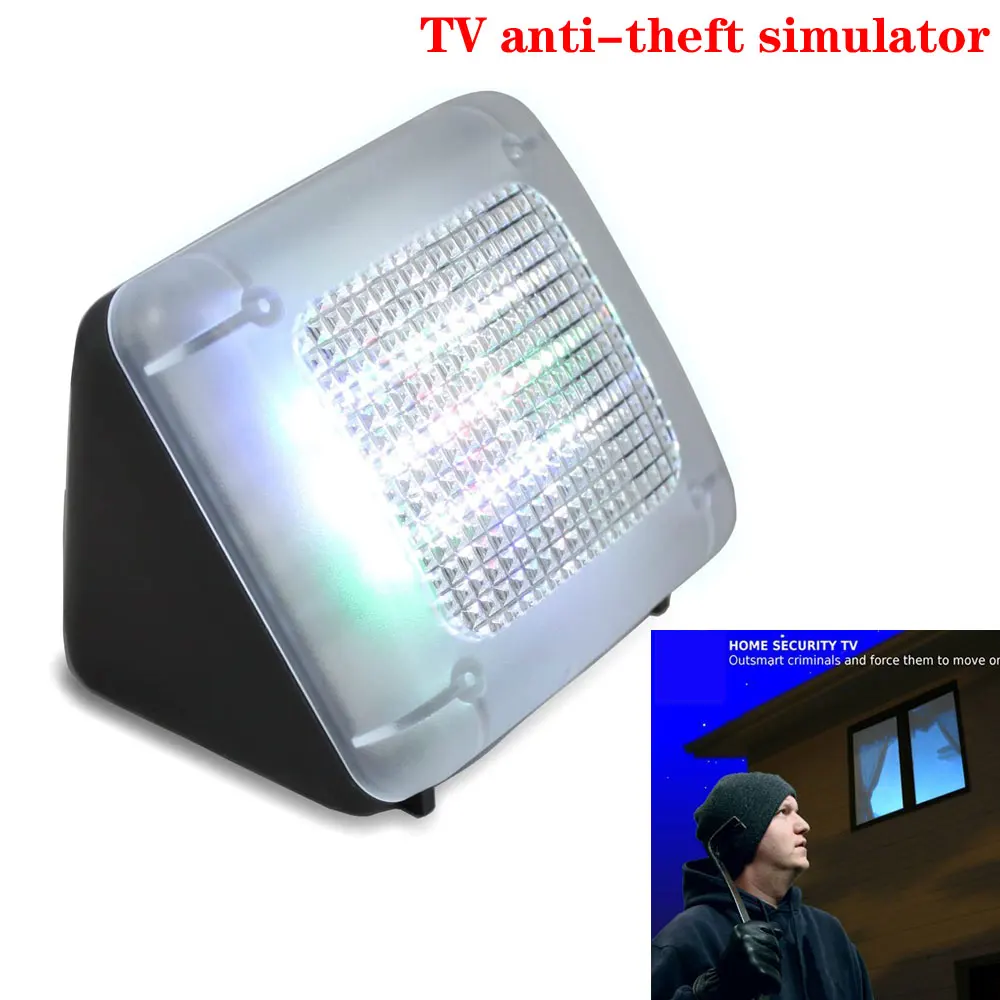 Anti-Theft TV Simulator USB LED TV Simulator Light 2W Fake TV 5V1A Low-Power Home Safety Equipment Light Sensor Anti-Theft Tool