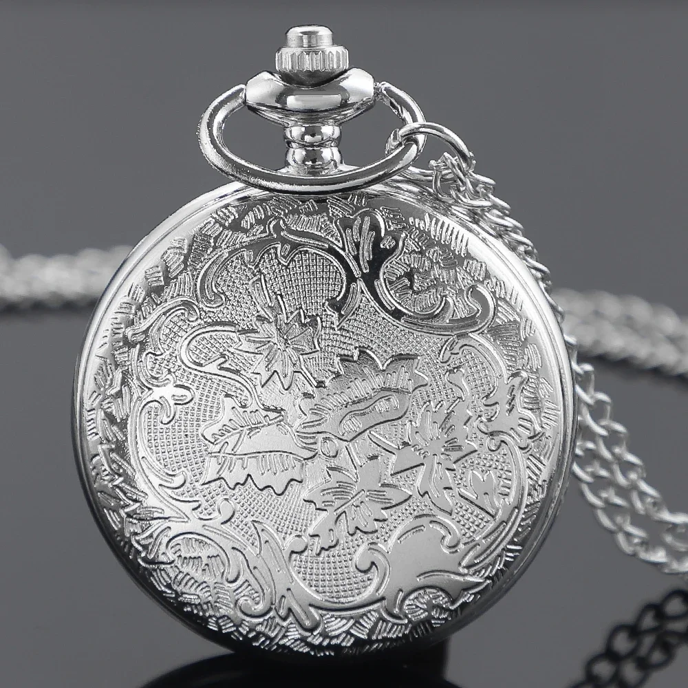 خمر الحصان تصميم جوفاء ساعة الجيب الكوارتز سلسلة قلادة ساعة قلادة الساعات للرجال النساء الاطفال هدايا فريدة من نوعها