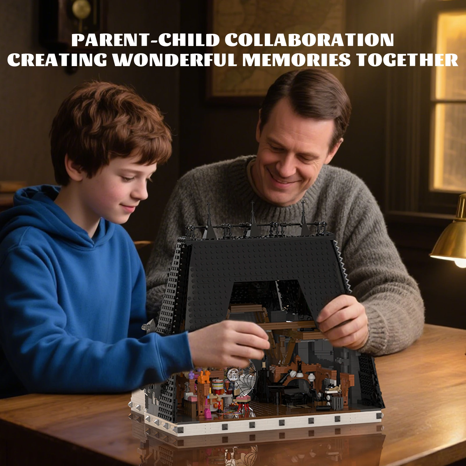 Dark Academia Building Set, Gothic Style Mystery Mansion Model for Display, Unique Hobby Gift for Wednesday Fans & Adults