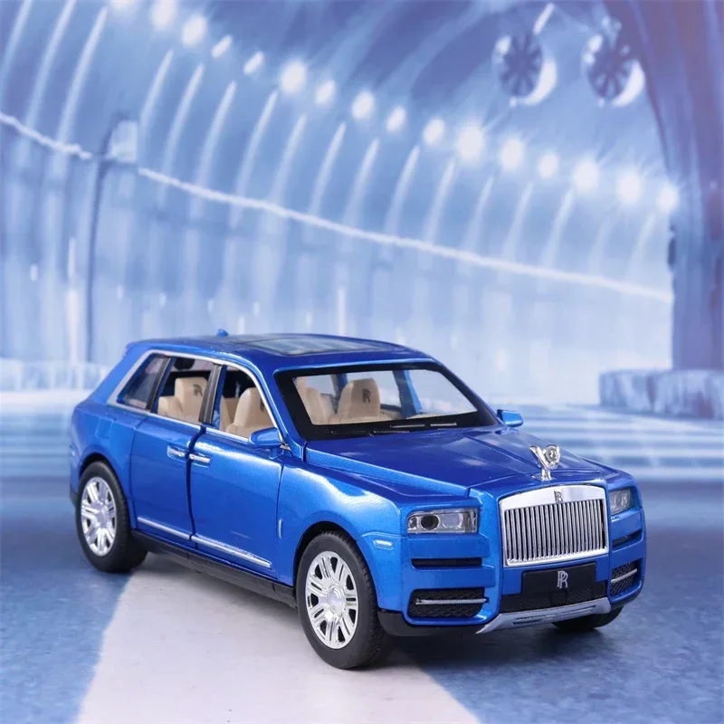 Rolls-royce Cullinan SUV de alta simulación, modelo de aleación de Metal fundido a presión, luz de sonido de coche, Colección Pull Back, juguetes para niños, regalos A253, 1:24
