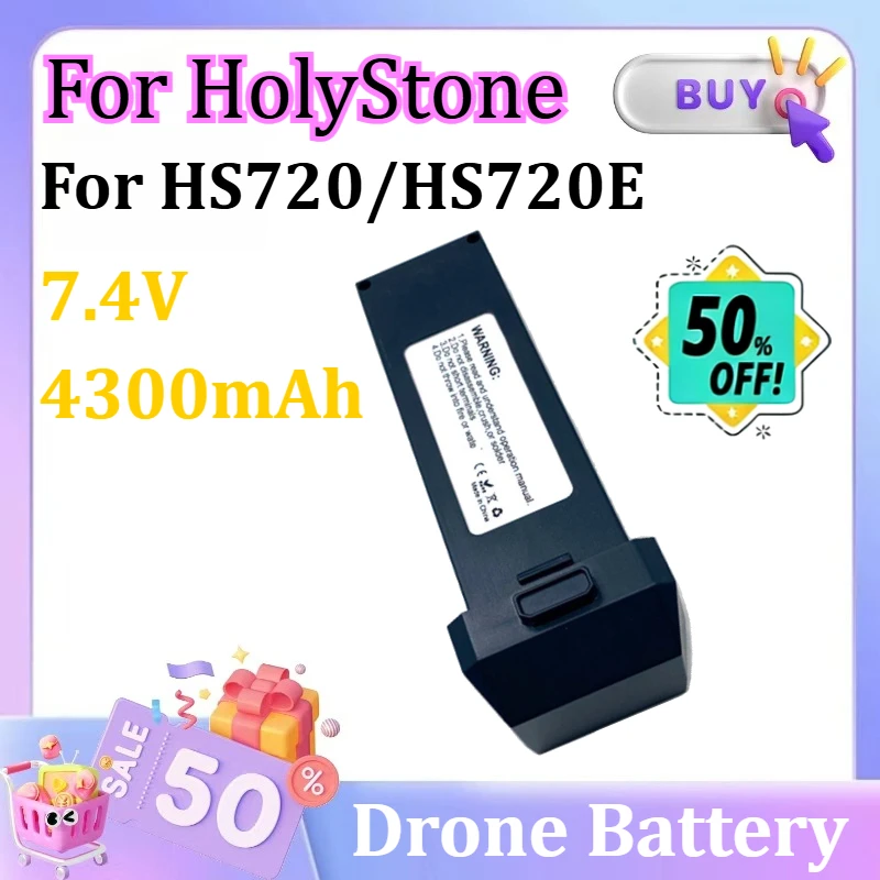 

7.4V 4300mAh LiPo Battery for HolyStone HS720 / HS720E Drone Batterys