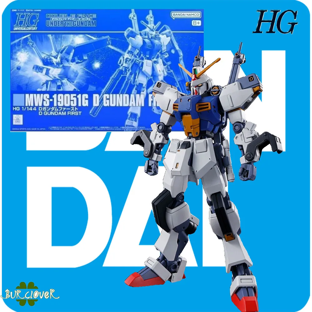 

Bandai Original GUNDAM HG Series 1/144 D-Gundam First Unit Anime Action Figure Assembly Model Toys Gifts For Children