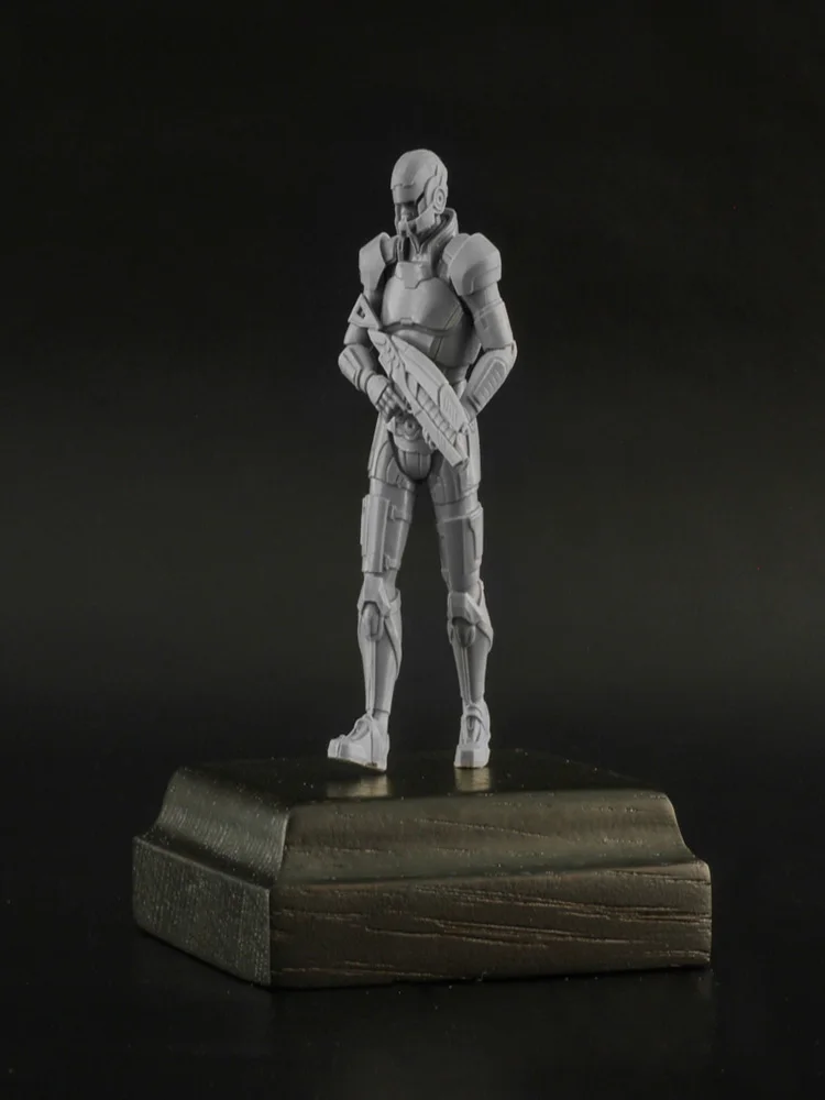 

Unpainted Kit 1/32 54mm Future fighter soldier not have basefigure Historical Figure Resin Kit