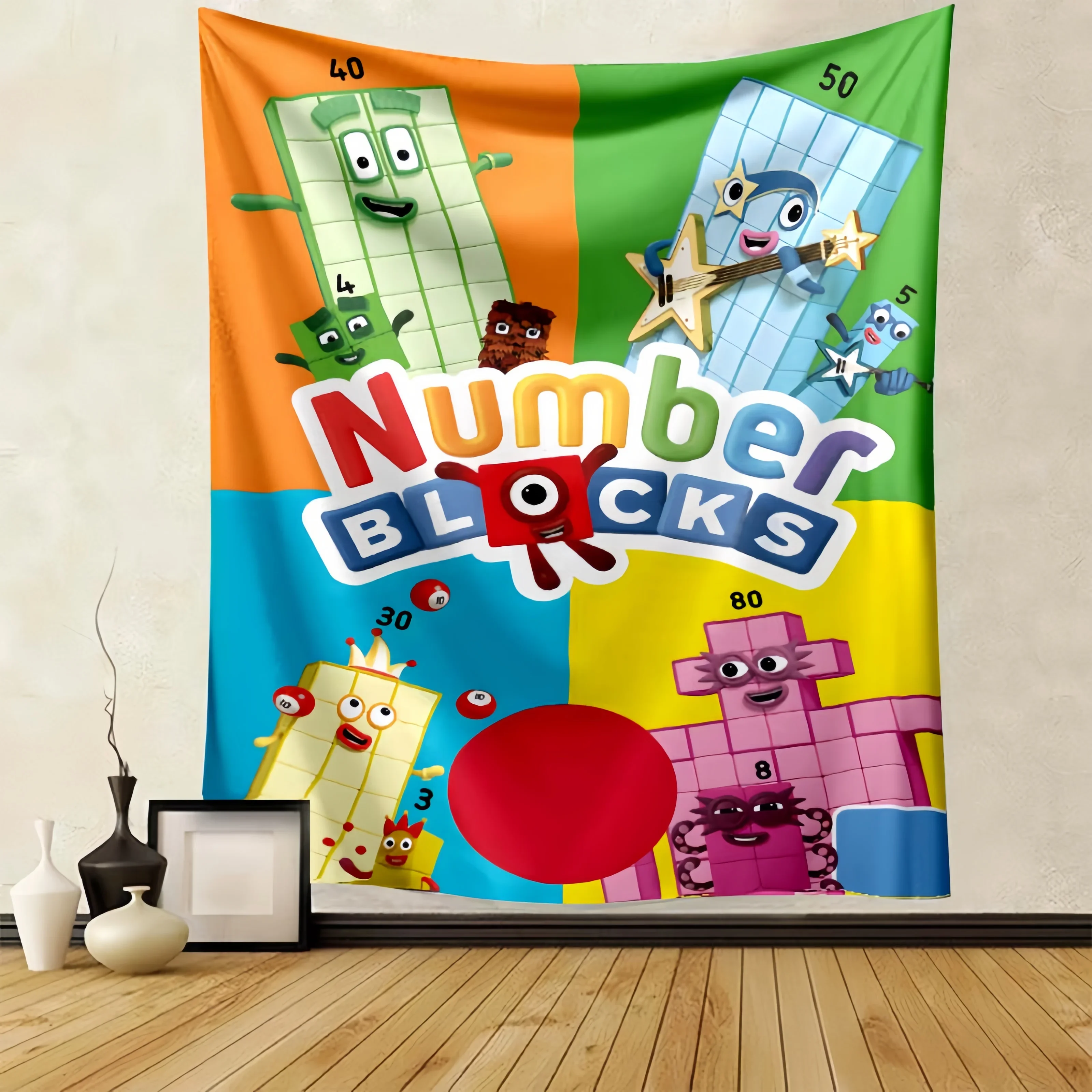 3D N-Number-Blocks cartoon Print blanket Flannel Warm blankets Soft and comfortable blanket bed linings cubre cama Birthday Gift