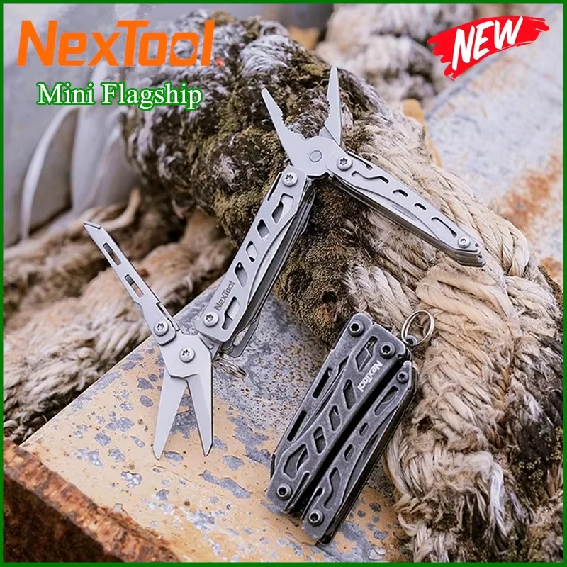 NexTool Mini Flagship Red/Green 10 IN 1 Multi Functional Folding EDC Hand Tool Screwdriver Mini Pliers Bottle Opener Outdoor