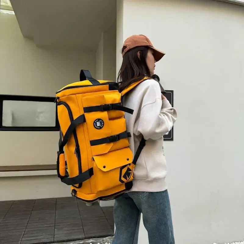 

Дорожная сумка из ветрозащитной ткани большой емкости, спортивная спортивная сумка, новая модная дорожная сумка для сухой и влажной уборки 2023 года для женщин