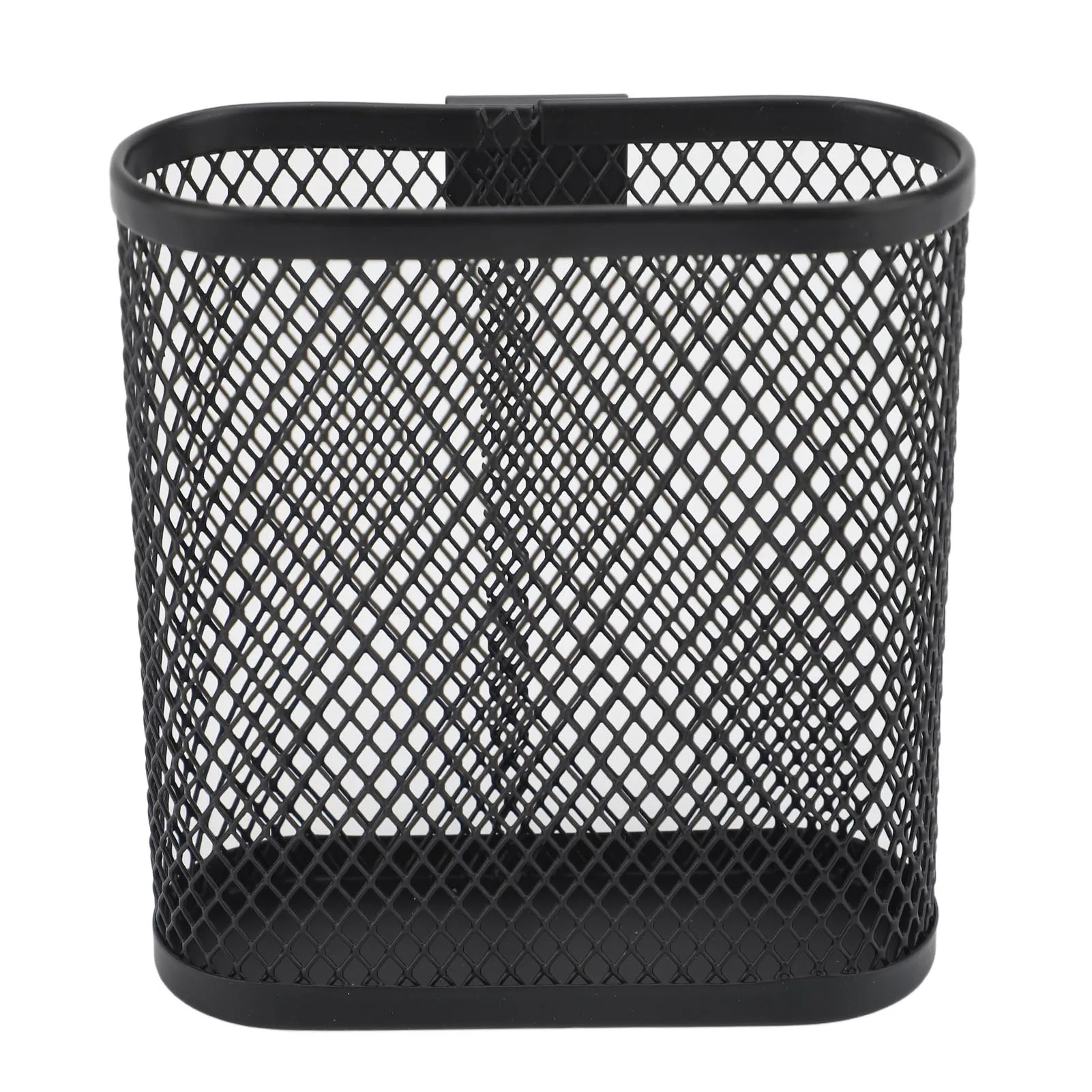 Wall Mounted Pen Holder Space Saving Metal Desk Rack Mesh Pencil Marker Organizer with Hook for Home Study Room School