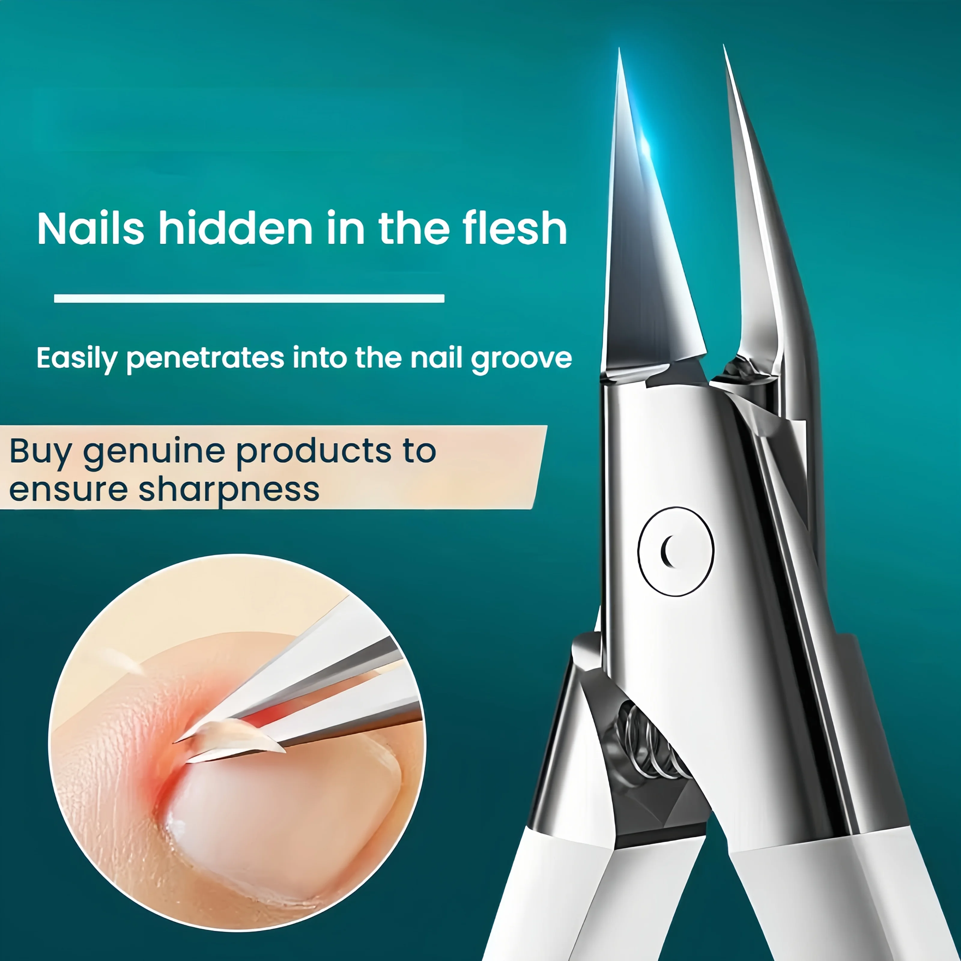 

2pcs Professional Nail Clipper Set Stainless Steel Eagle Beak Pliers with Precision Nail File Ideal for Ingrown&Thick Nails