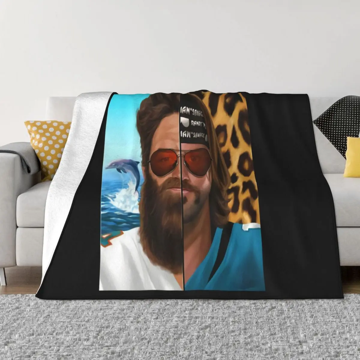 Facial Hair Face Gardner Minshew Ryan Fitzpatrick Cheap Price Funny Present Plus Size Streetwear Aesthetic Throw Blanket