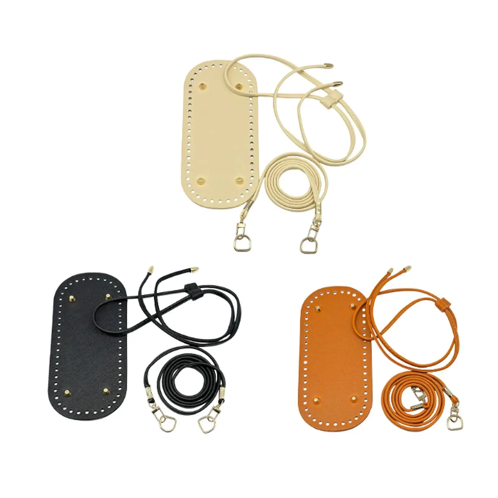 Crochet Bag Bottom with Shoulder Strap Drawstring for Shoulder Bags Tote Bag