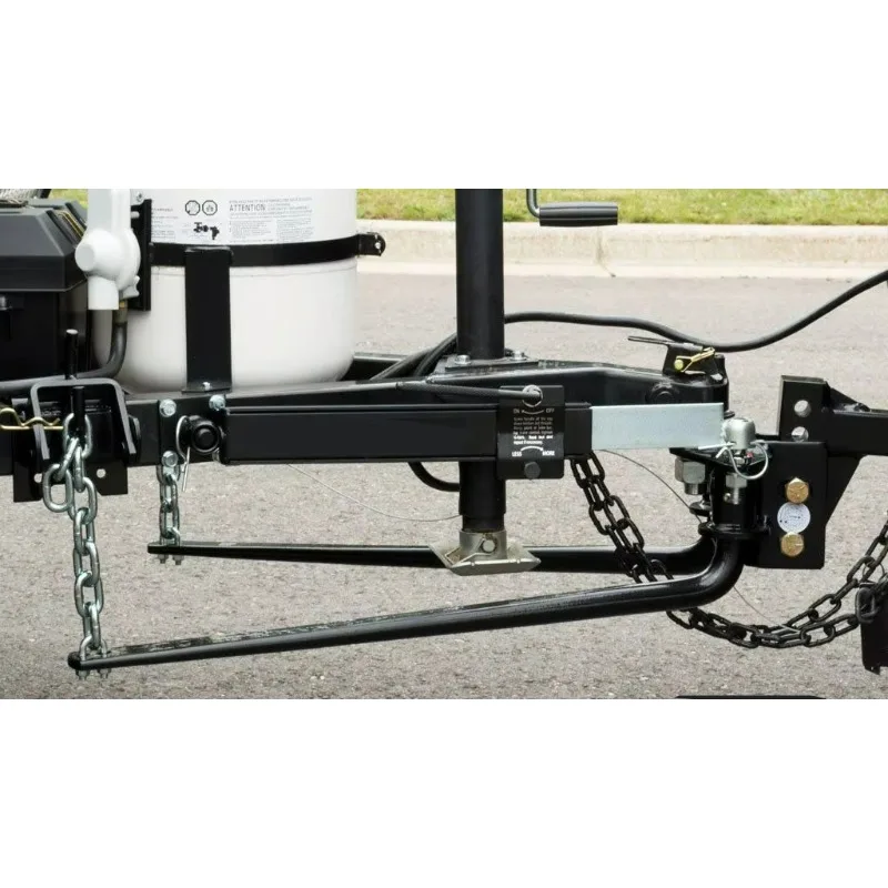 1.4K TW Carbon Steel Black Powder Coated RV Weight Distribution Hitch System with Friction Sway Controls Travel Trailer Towing P