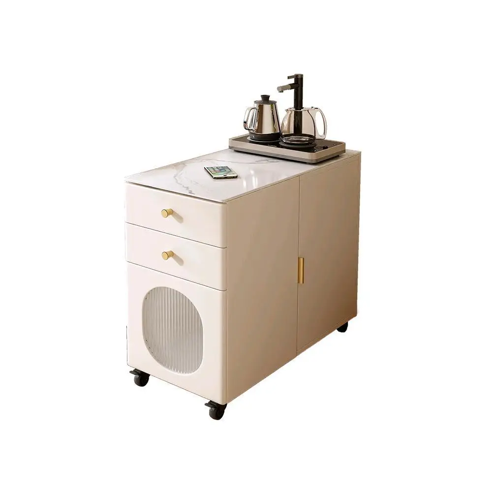 

Light luxury rock slab sofa side cabinet removable small tea table coffee table household living room small side table tea