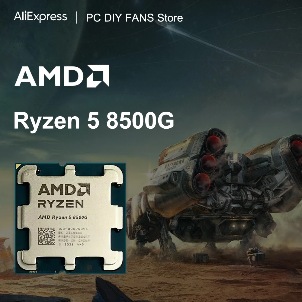 New AMD Ryzen 5 8500G 6-Core 12-Thread R5 8500G 5.0GHz 4NM DDR5 Socket AM5 CPU Integrated Graphics Radeon 740M 4CU but no fan