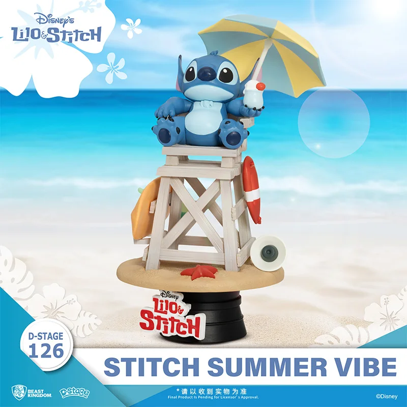Beast Kingdom – périphériques de dessin animé Disney Stitch, modèle créatif Kawaii, ornements de table, cadeaux de vacances, vente en gros