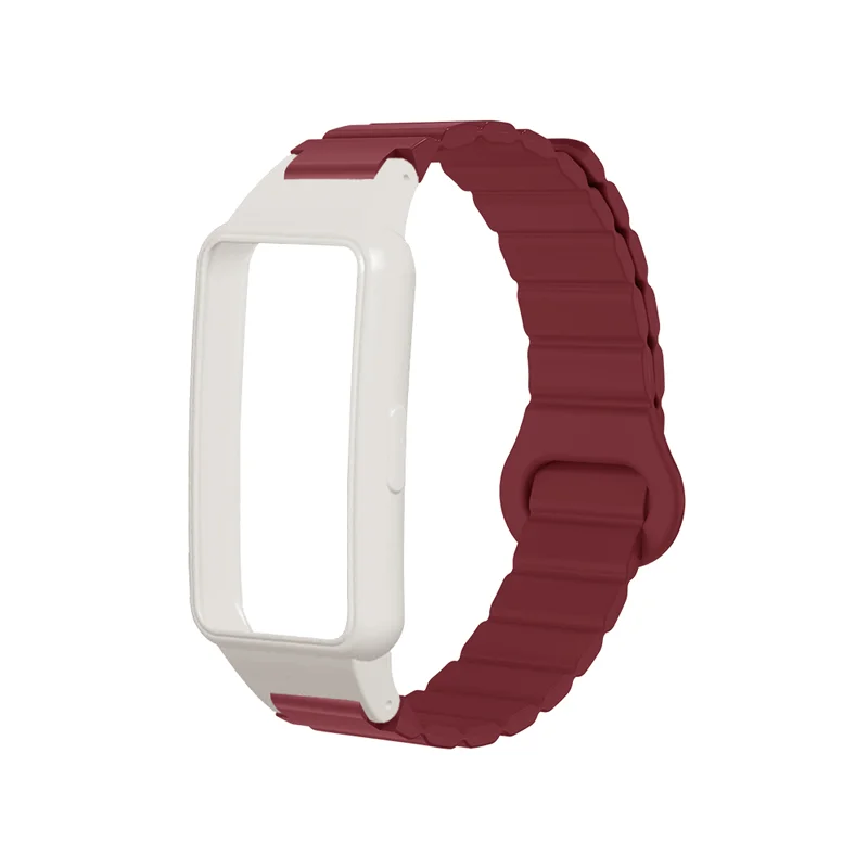 

Magnetic Watch Strap + Protective Case For Huawei Band 6 6Pro 7 Honor Band 6 7 Skin-friendly Silicone Smart Watch Band Man Woman