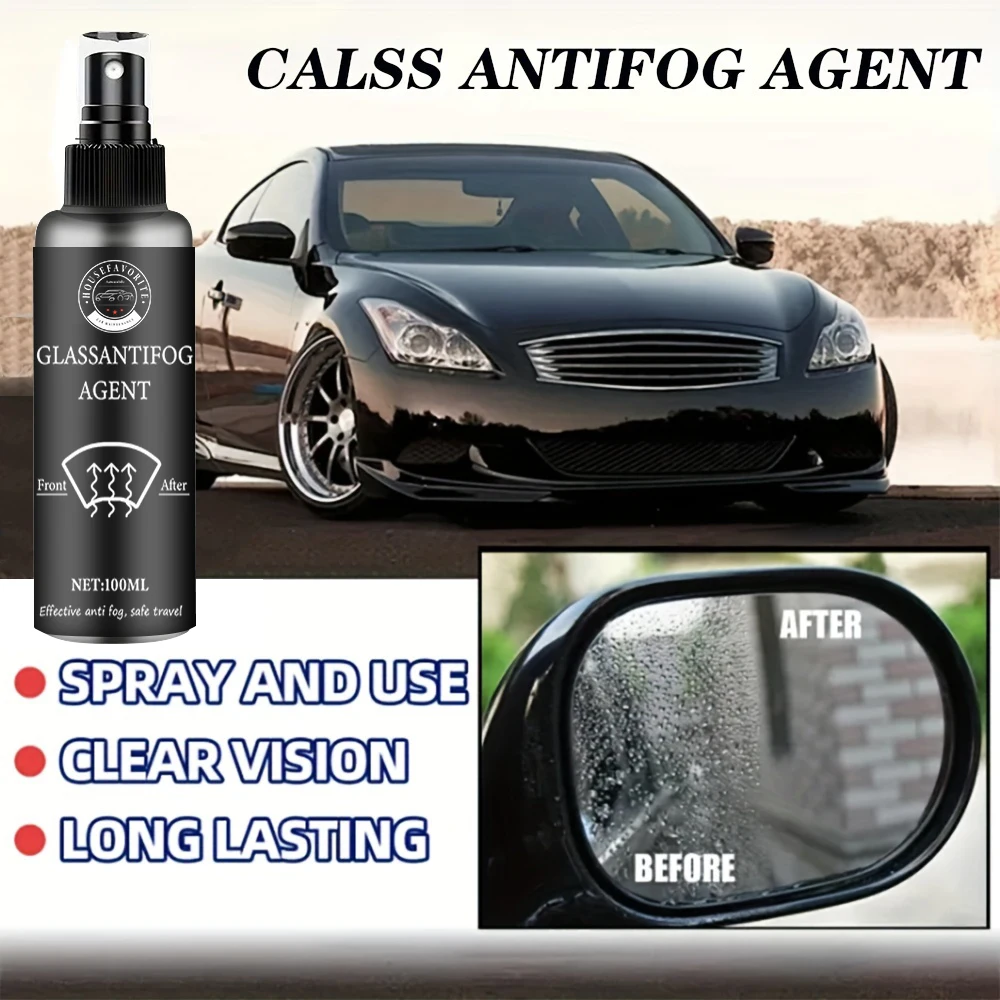 Anti-fog Agent  Car Glass Spray   Rearview Mirror Rainproof and Window Long-lasting Anti-fog Wonder Product