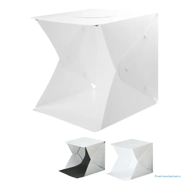 Folding Light Box 30cm Portable Photography Photo Studio Tent LED Softbox Background Kit USB Light Box For DSLR Camera