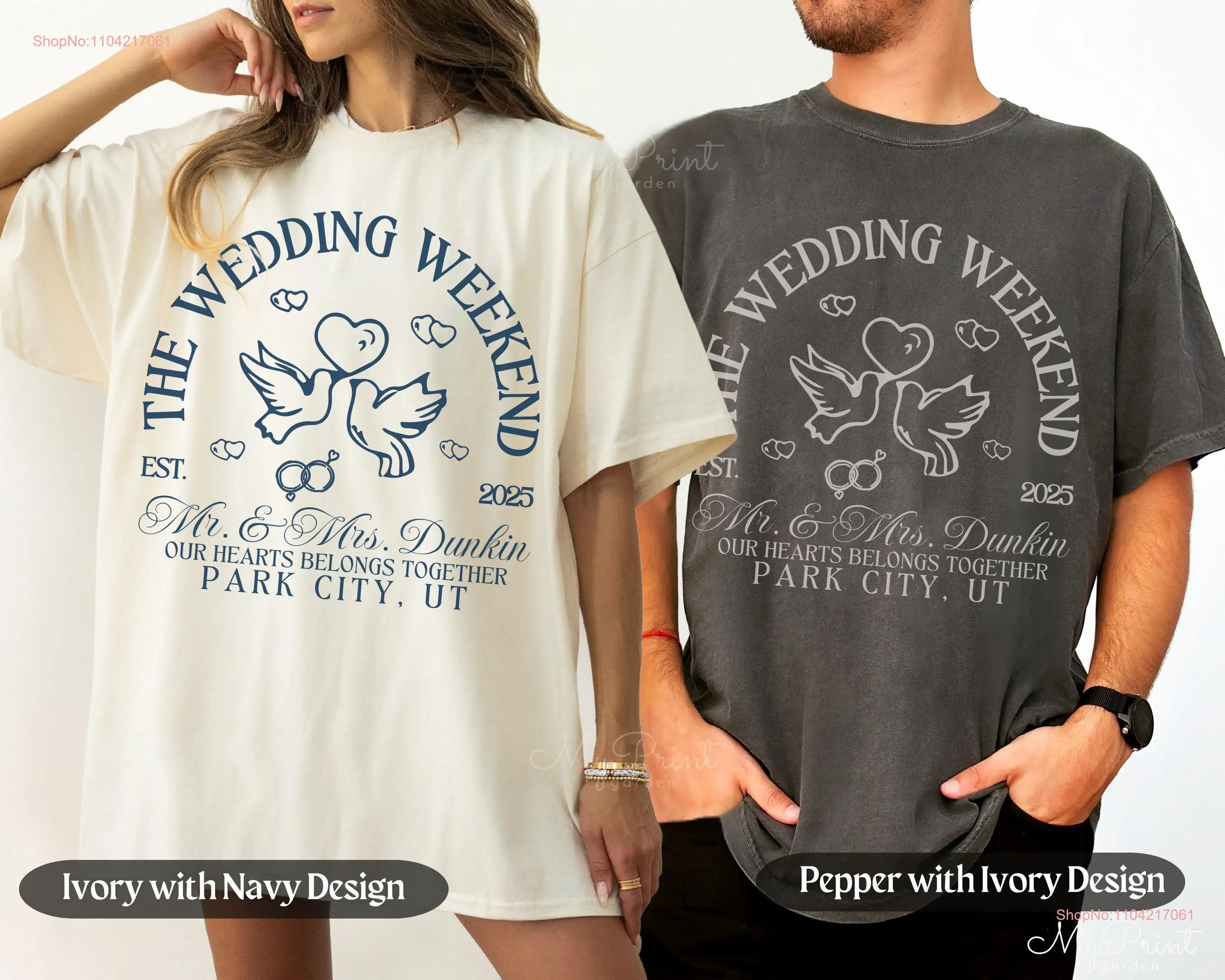 Konum Misafirleri Lüks Parti Hediyeleri Sosyal Kulübü İçin Kişiselleştirilmiş Kokteyl Düğün Tişörtü