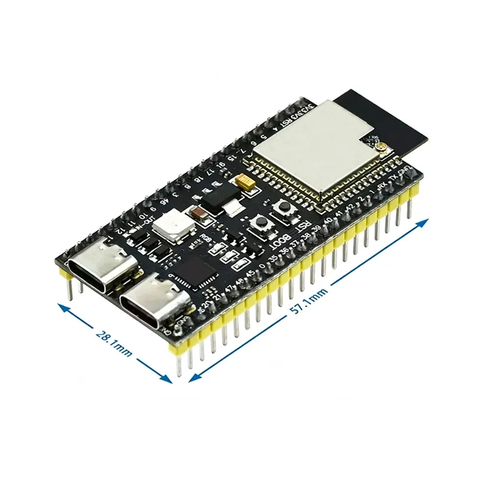 Image of ESP32-S3-DevKitC-1 Entwicklungsboard BT 2.4G WLAN-Modul für Arduino 8MB PSRAM 16MB FLASH N16R8 42-Pin CH340C Typ-C ESP32 S3