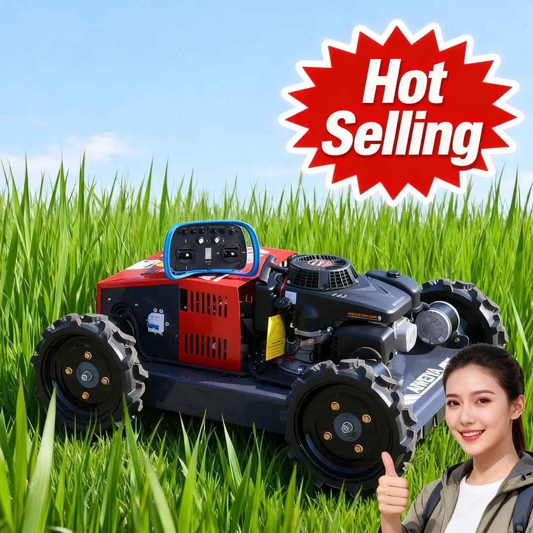 

Customized Compact 4WD Remote Robot Lawn Mower One-Key Start Switch Home Garden Lawn & Commercial Public Green Space