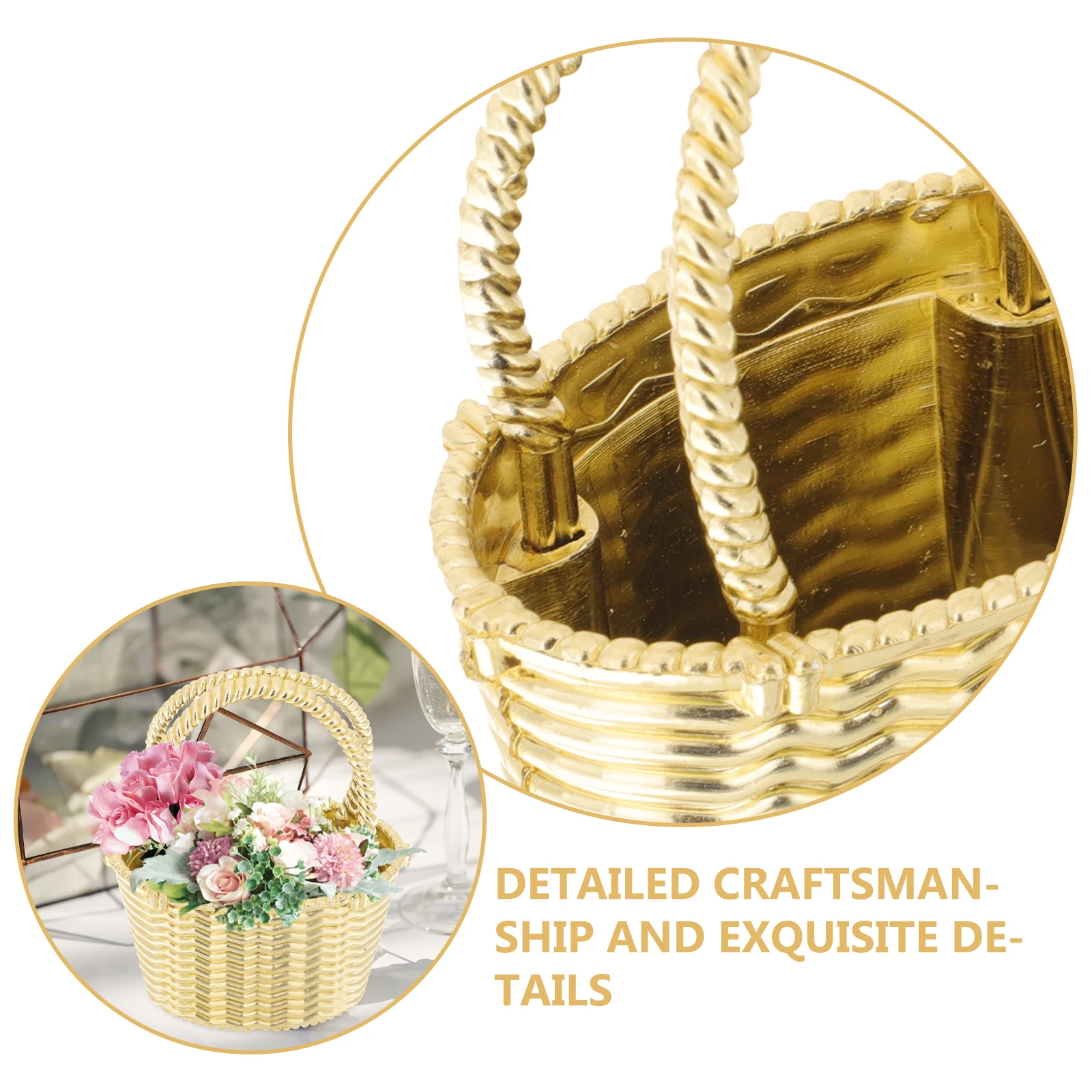 

12Pcs Handheld Candy Basket Small Storage Boxes Baby Shower Favor Basket Wedding Party Candy Container Small Baskets for Favors