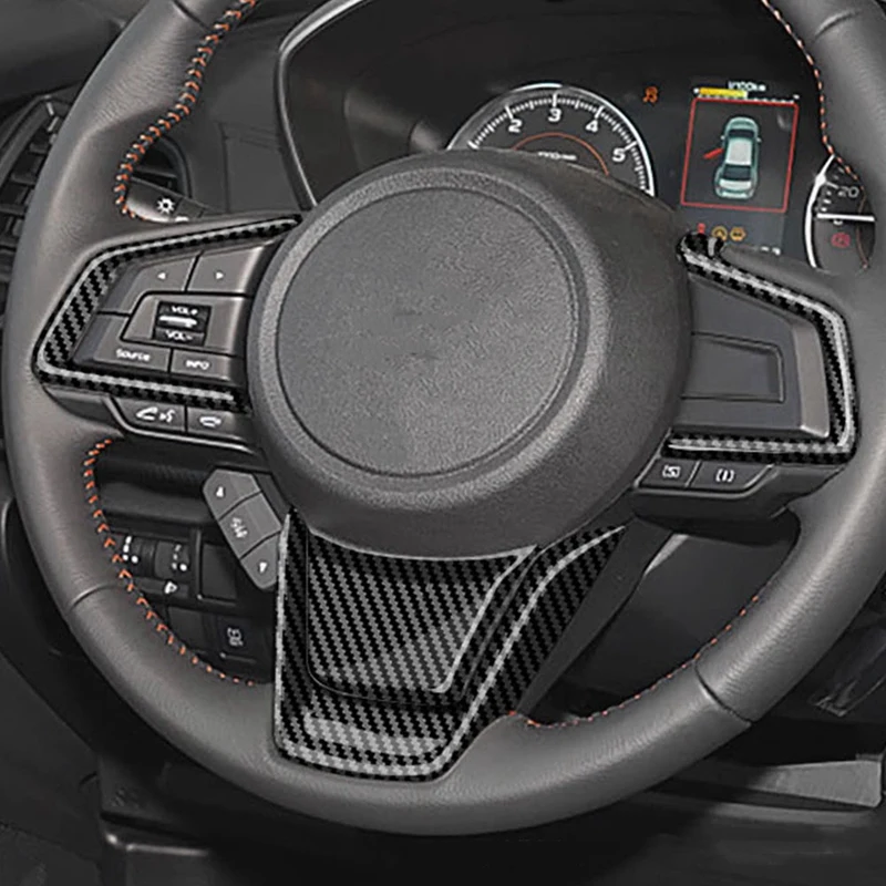 

Car Steering Wheel Trim Cover Sticker for Subaru Carbon Fiber HOT SALE