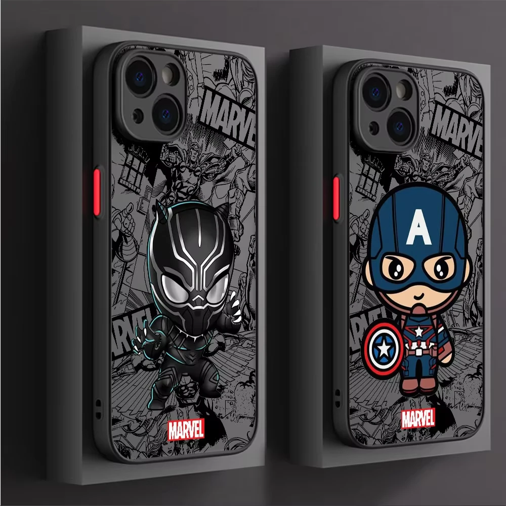 Cartoon Marvel Groot Spiderman Case for iPhone SE 12 Mini 13 16 Pro Max 14 Plus XS X XR 7 Plus 15 11 XR 8 Shockproof Armor Cover - náhled 2