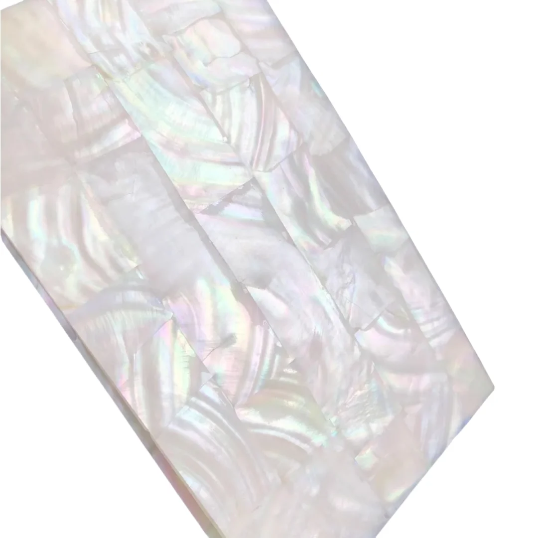 

14x24cmNatural Freshwater White Shell Paper & Mother-of-Pearl Materials - Lacquer Carving Inlay for Crafts, Musical Instruments,