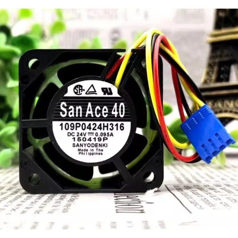 New CPU Fan for San Ace 40 109P0424H316 840D NCK System Fan 24V 0.095A Cooling Fan 40*40*28 MM