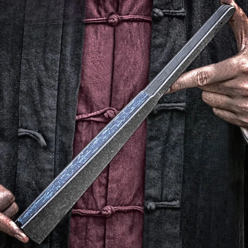 مروحة التيتانيوم القابلة للطي Canghai Kung Fu Wushu المحمولة المحمولة الدفاع طقوس اللعب التكتيكي