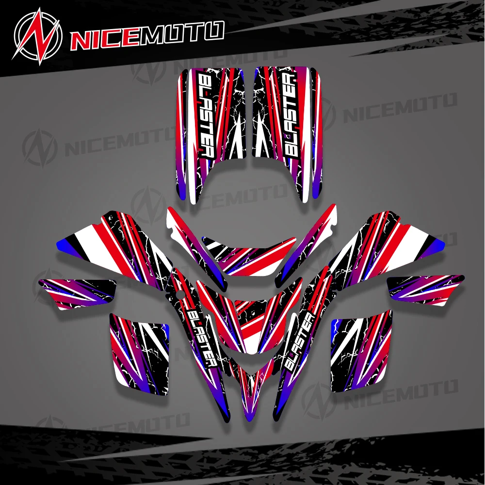 For YAMAHA Blaster YFS200 1988 - 2006 YFS 200 Blaster200 Motorcycle Decals Stickers Backgrounds Graphics Kits