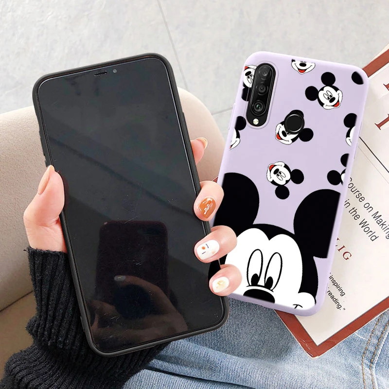 Dla Honor X9c 9X Huawei Y9 Prime P30 Lite P30 P20 Pro P20 Lite Nova 4E 3E 6 SE P Smart Z 2019 2021 Śliczne etui na telefon Mickey Minnie