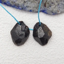 Natural Stone Nugget Garnet Gemstone DIY Jewelry Making Women Earring Bead Accessories 14x11x5mm-2.3g