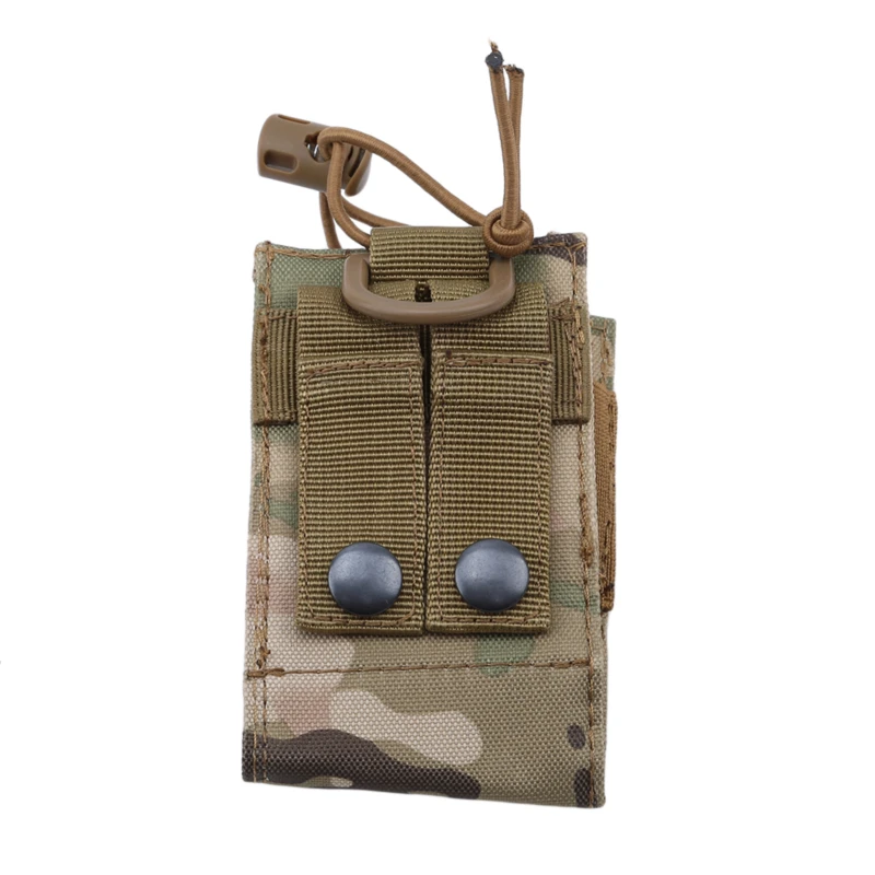 Tactical Radio Pouch Hunting Walkie Talkie Holder, Interphone Pendurado Bag, Molle militar, Bolso de revistas de nylon