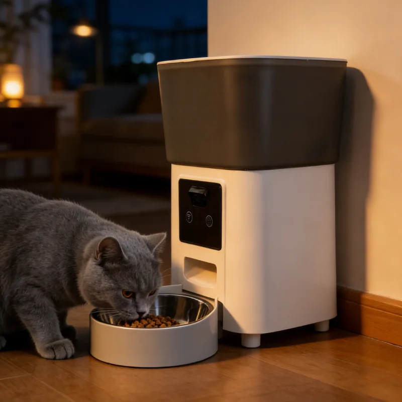 Comedero automático con cámara, voz y temporizador para perros y gatos - imagen 3