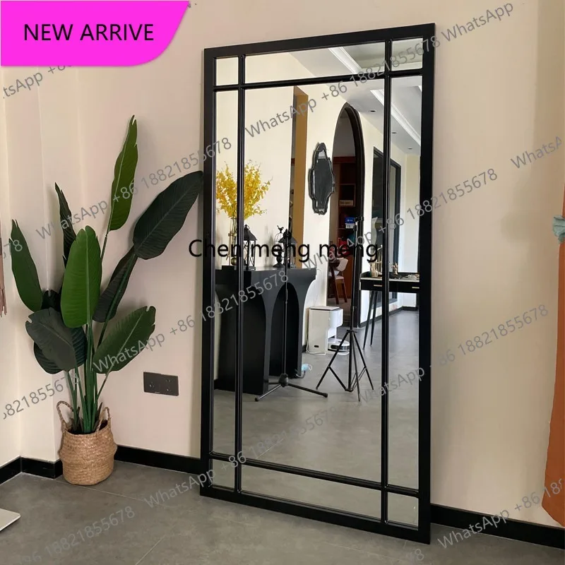 A139American minimalist full-length mirror floor-to-ceiling mirror household bedroom cloakroom fitting mirror