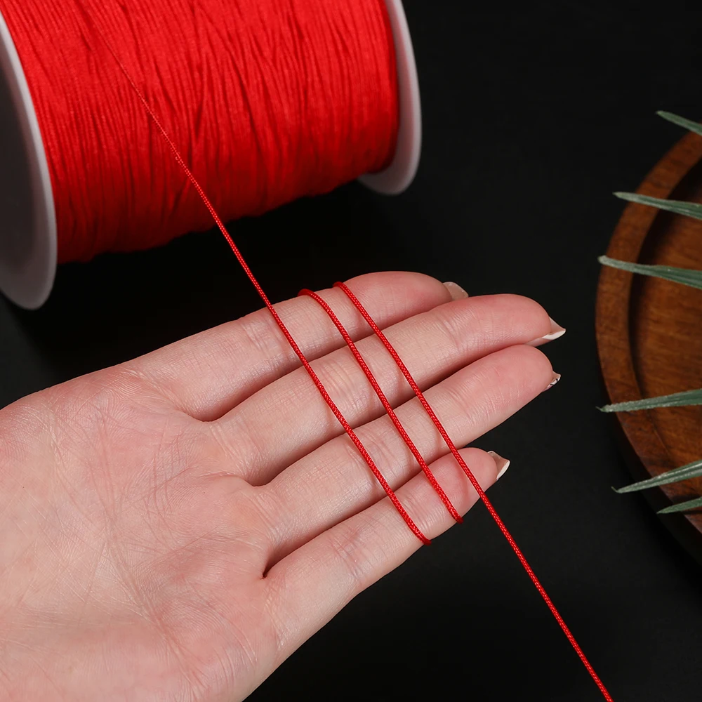 270 متر 1 مللي متر الملونة النايلون الديكور الحبل غير تمتد اليشم الموضوع DIY بها بنفسك مجوهرات الحرفية أساور القلائد اكسسوارات