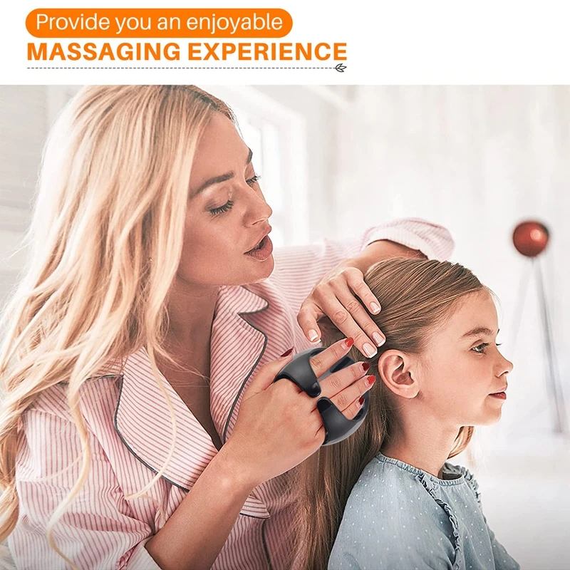 فرشاة تدليك فروة الرأس بالشامبو من السيليكون ، مدلك رأس الدش ، جهاز تنظيف الشعر للقشرة