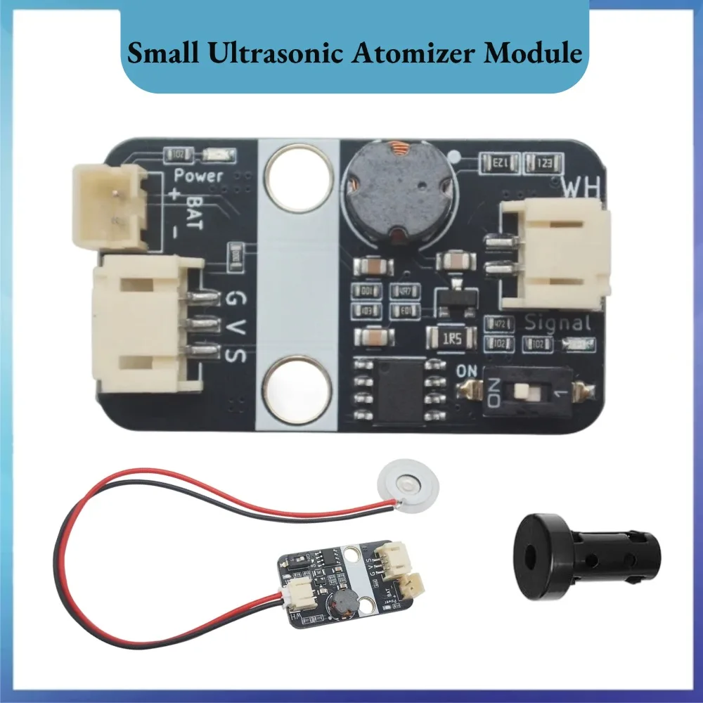 108KHz Ceramic Small Humidifier Spray Module Ultrasonic Atomizer Programmable Arduino/Microbit/ESP32/Raspberry Pi 3.3-5V