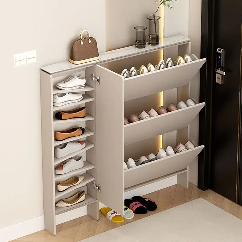 Ultra Thin Shoe Cabinets Shoe Organizer Storage Doorway Space Saving Shoe Rack Stand Bench Arredamento Library FurnitureLTY25XP