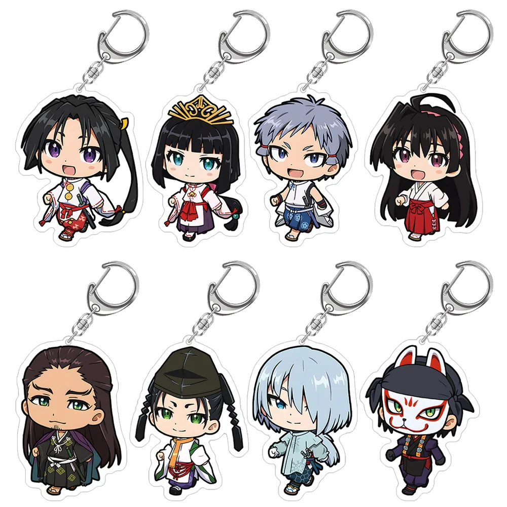 The Elusive Samurai Hojo Tokiyuki Mochizuki Ayako Shizuku Suwa Yorishige Sasaki Mima Chibi Anime Acrylic keychain Bag pendant