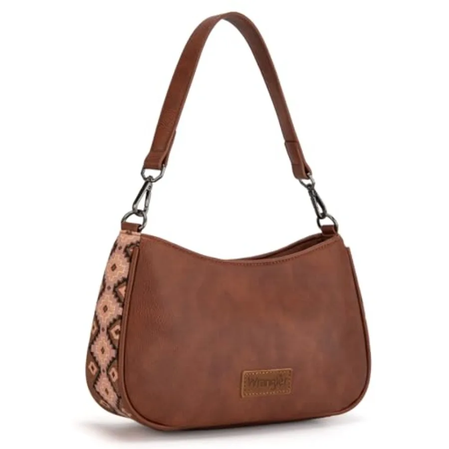 

Wrangler Western Shoulder Bag for Women Small Purse Aztec Hobo Bag HandBag with Detachable Strap